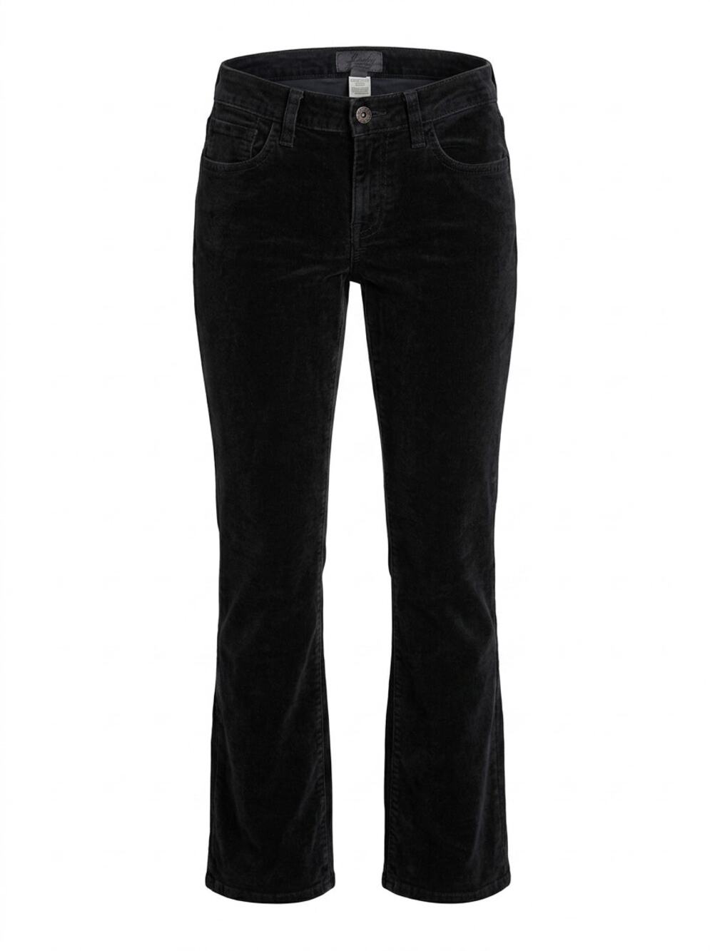 Lucky Brand Black Corduroy Bootcut Jeans Solid Pockets Women Size 27